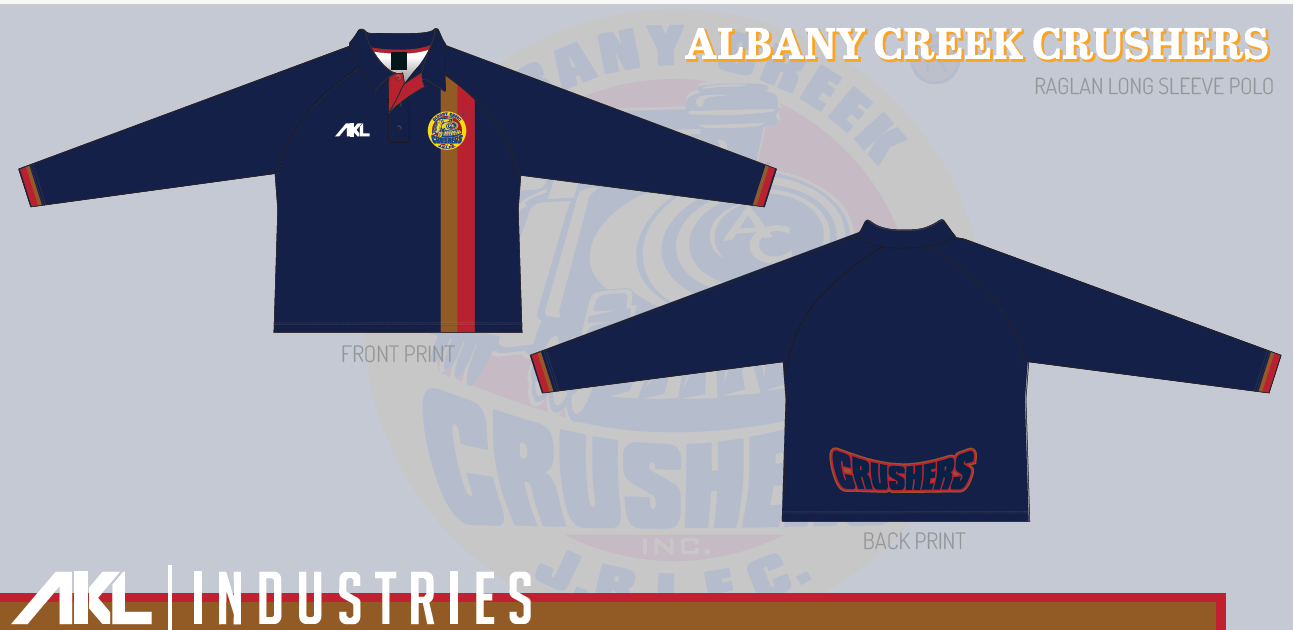Albany Creek Crushers 2025 - Long Sleeve Polo