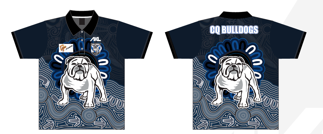CQ Bulldogs - Navy Polo