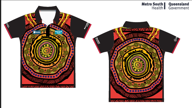 MSAMHS Polo Shirt Kids (Orange Artwork)