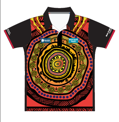 MSAMHS Polo Shirt Kids (Orange Artwork)