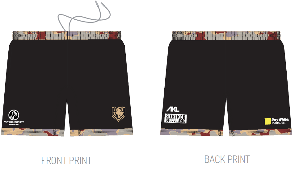 Brisbane Veterans Jackals - Training Shorts