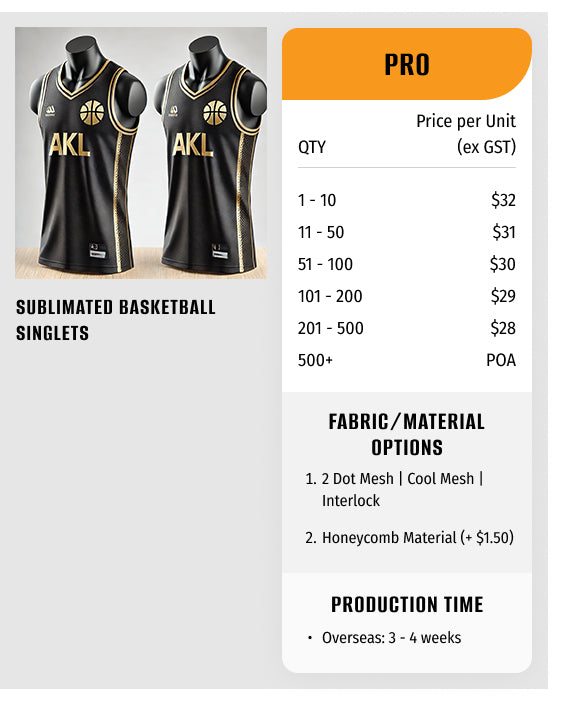 Sublimation Basketball Singlet