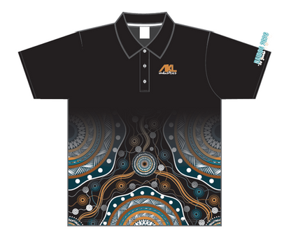 2026 NAIDOC Black Sublimated Polo - Brenton Bowen