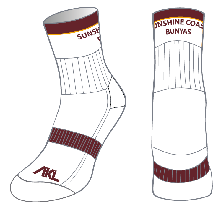 Sunshine Coast Bunyas -  Crew Grip Socks