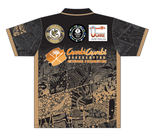 CQ Black Magic - Black & Gold Polo