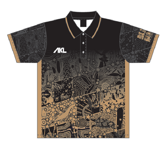 CQ Black Magic - Black & Gold Polo