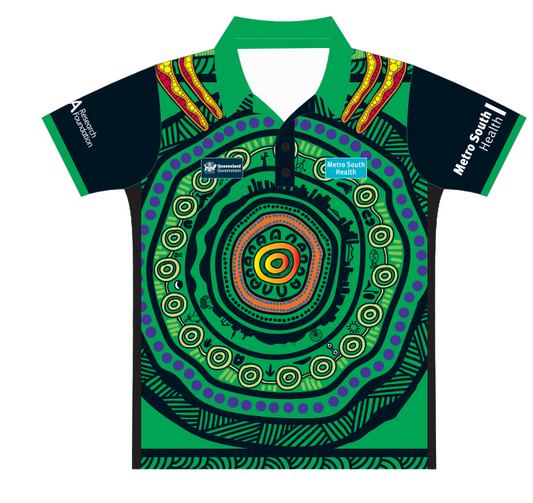 MSAMHS Polo Shirt Womens (Green Artwork)
