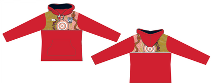CQ Bulldogs - Hoodie Salmon Red