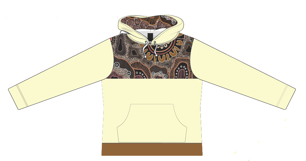 2026 NAIDOC Cut n Sew Hoodie - Milla Rogers