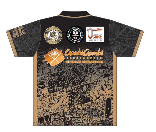 CQ Black Magic - Black & Gold Polo