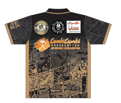 CQ Black Magic - Black & Gold Polo