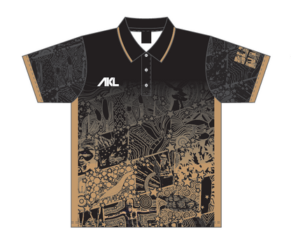 CQ Black Magic - Black & Gold Polo