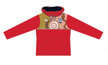 CQ Bulldogs - Hoodie Salmon Red