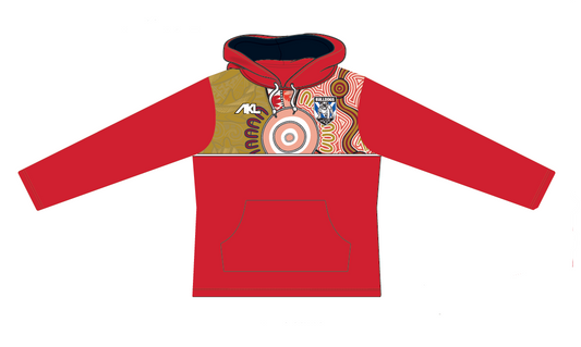CQ Bulldogs - Hoodie Salmon Red