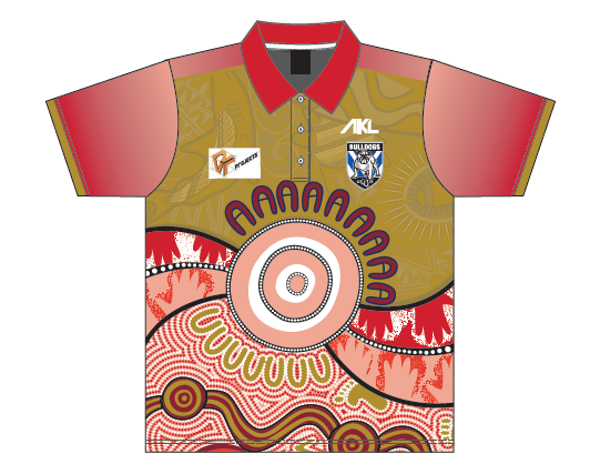 CQ Bulldogs - Salmon Red Polo