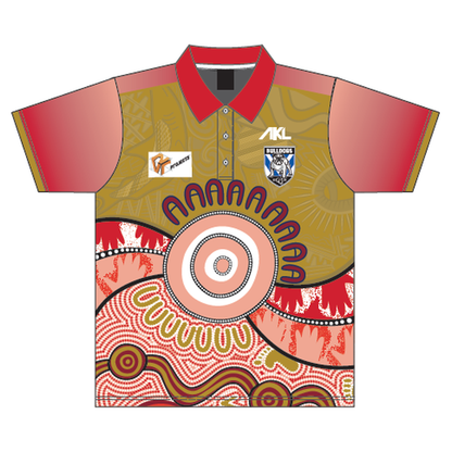 CQ Bulldogs - Salmon Red Polo
