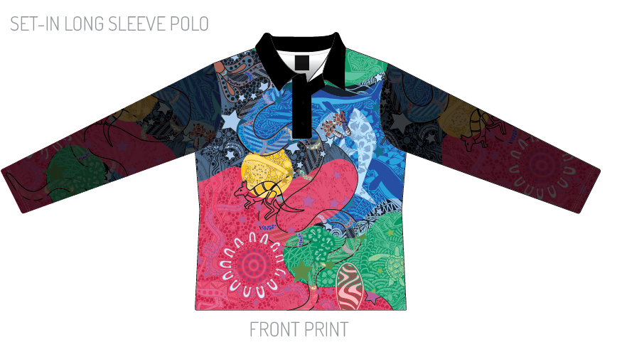 CQ Murri Binda Long Sleeve Polo