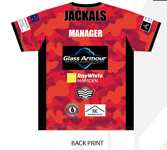 Trainers Tees- Brisbane Veterans Jackals