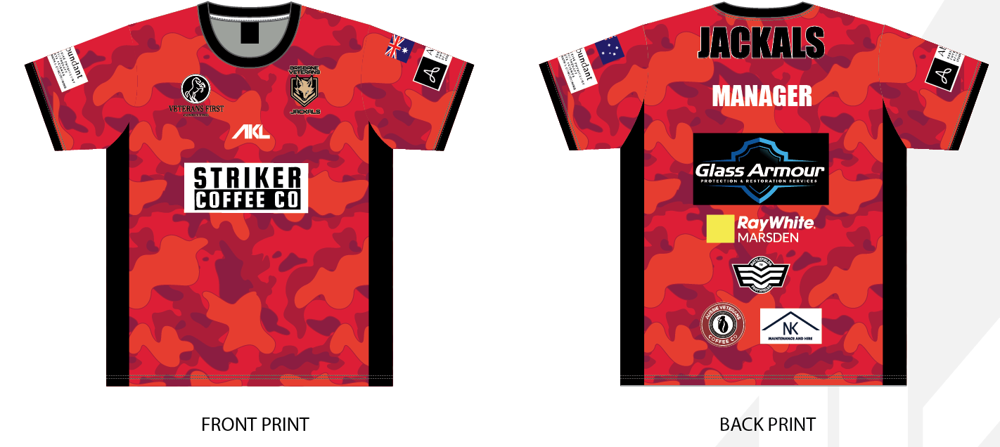 Trainers Tees- Brisbane Veterans Jackals