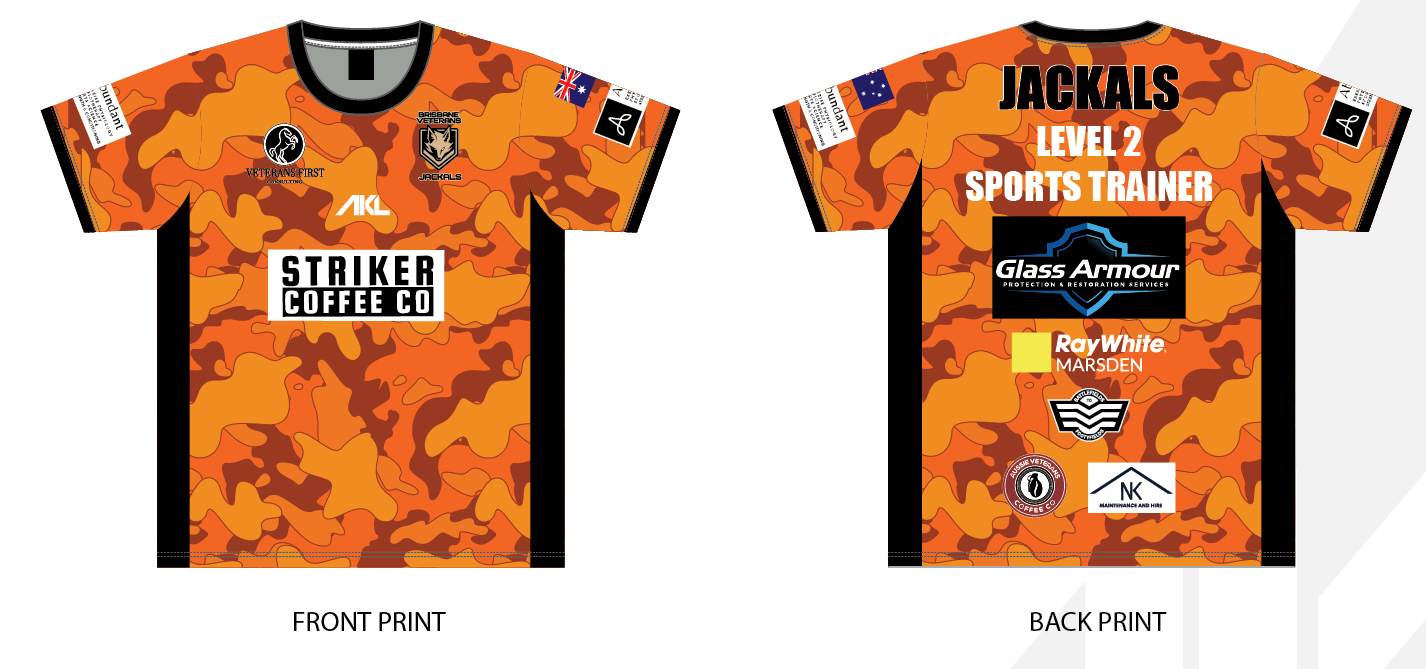 Trainers Tees- Brisbane Veterans Jackals