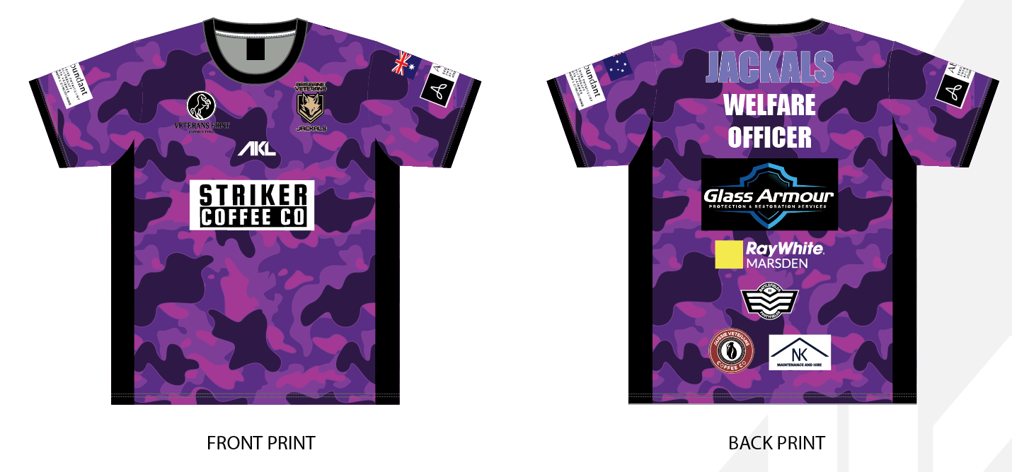 Trainers Tees- Brisbane Veterans Jackals