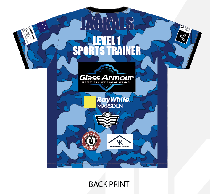 Trainers Tees- Brisbane Veterans Jackals