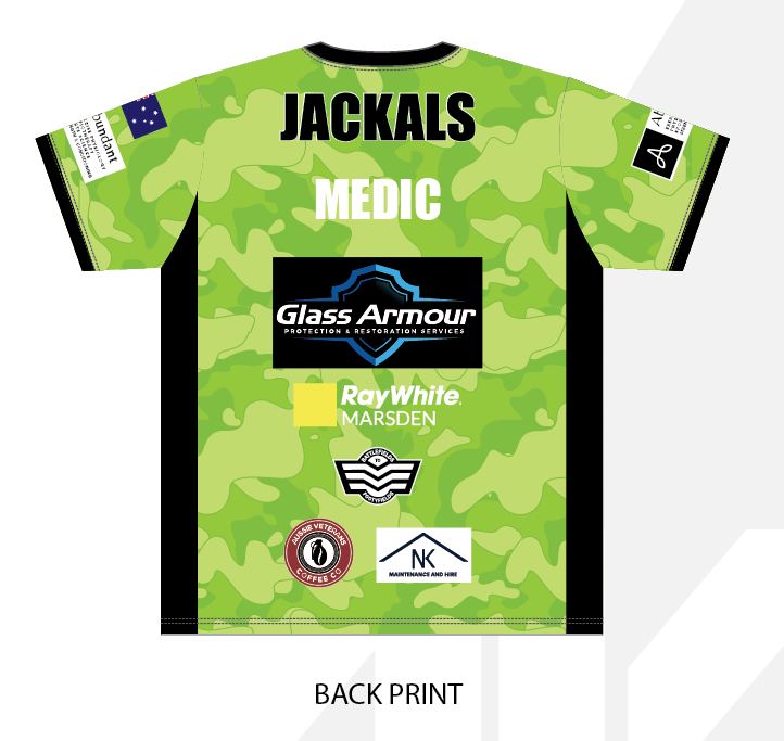 Trainers Tees- Brisbane Veterans Jackals