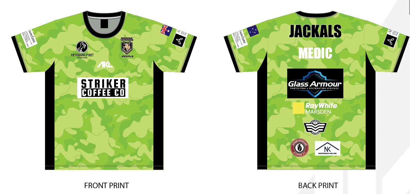 Trainers Tees- Brisbane Veterans Jackals