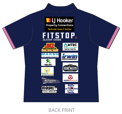 Albany Creek Crushers - Pink Polo Shirt