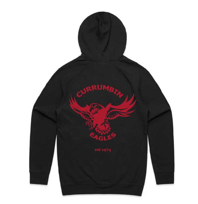 Fleece Hoodie- Currumbin Eagles - DELIVERED TO THE CLUB HOUSE
