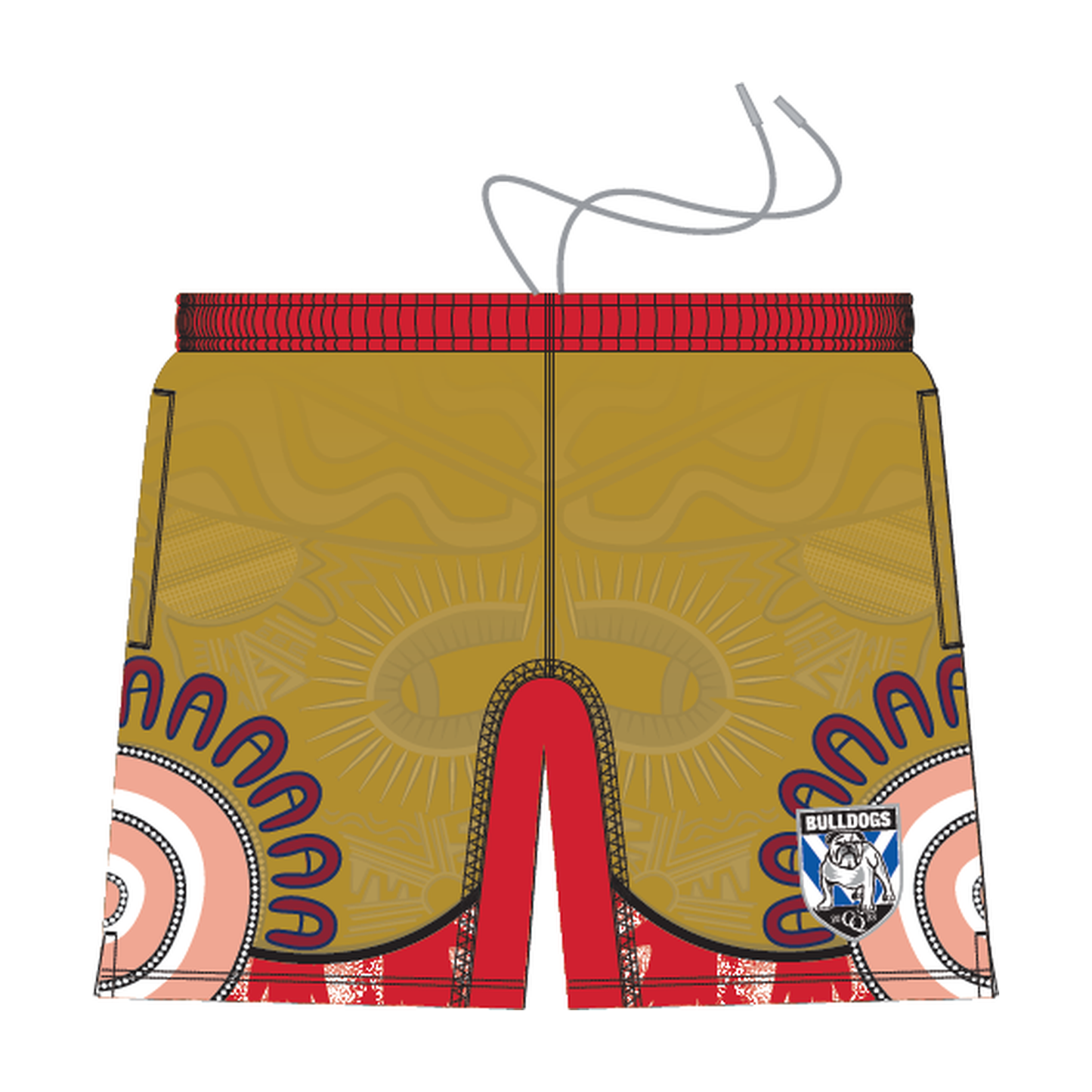 CQ Bulldogs - Salmon Training Shorts